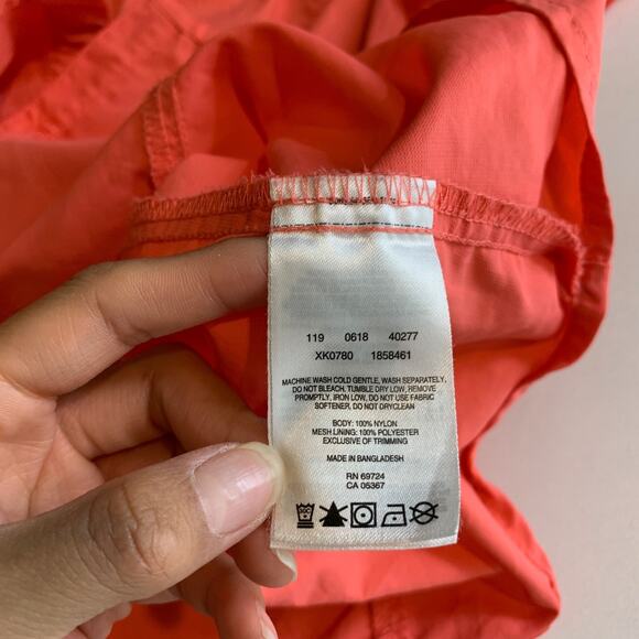 Columbia Shirt Womens L Large Nectarine Silver Ridge 2.0 Short Sleeve Button Up - Picture 10 of 12